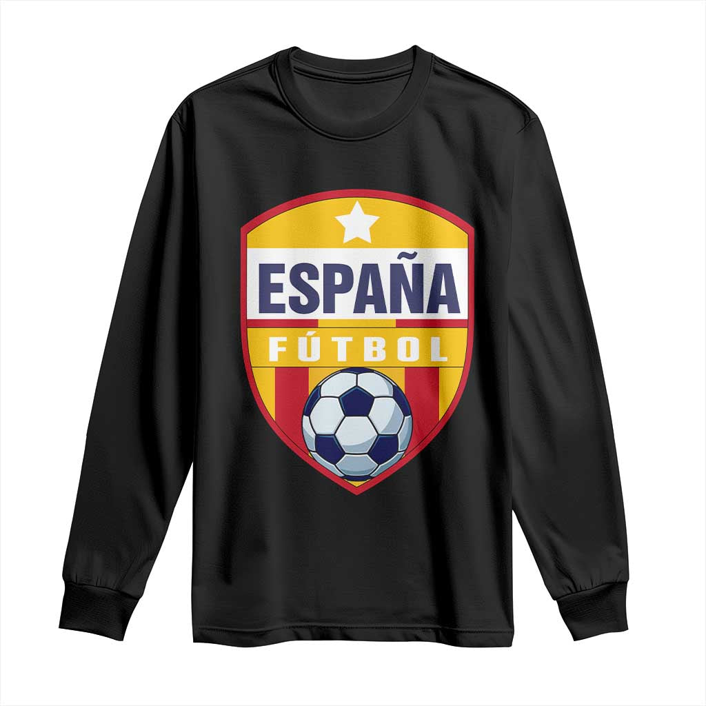 Espana Spain Soccer Football Fan Spanish Flag Long Sleeve Shirt