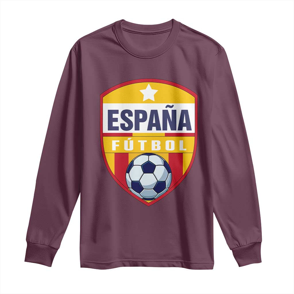 Espana Spain Soccer Football Fan Spanish Flag Long Sleeve Shirt