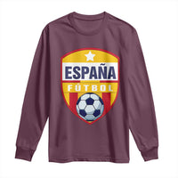 Espana Spain Soccer Football Fan Spanish Flag Long Sleeve Shirt