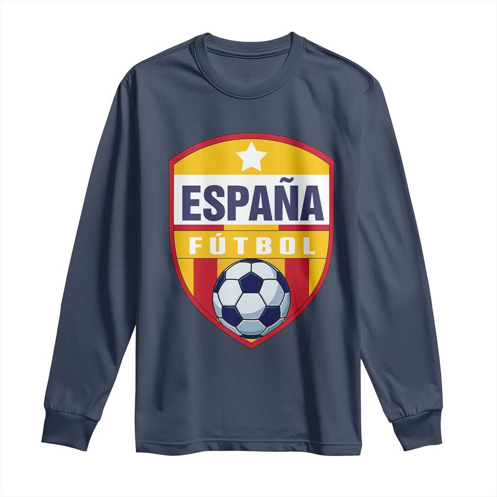 Espana Spain Soccer Football Fan Spanish Flag Long Sleeve Shirt