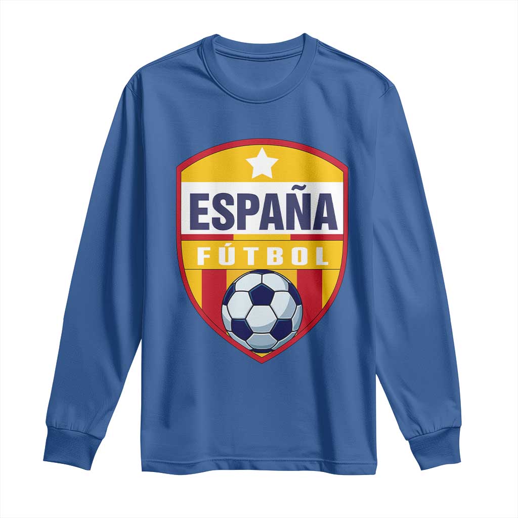 Espana Spain Soccer Football Fan Spanish Flag Long Sleeve Shirt