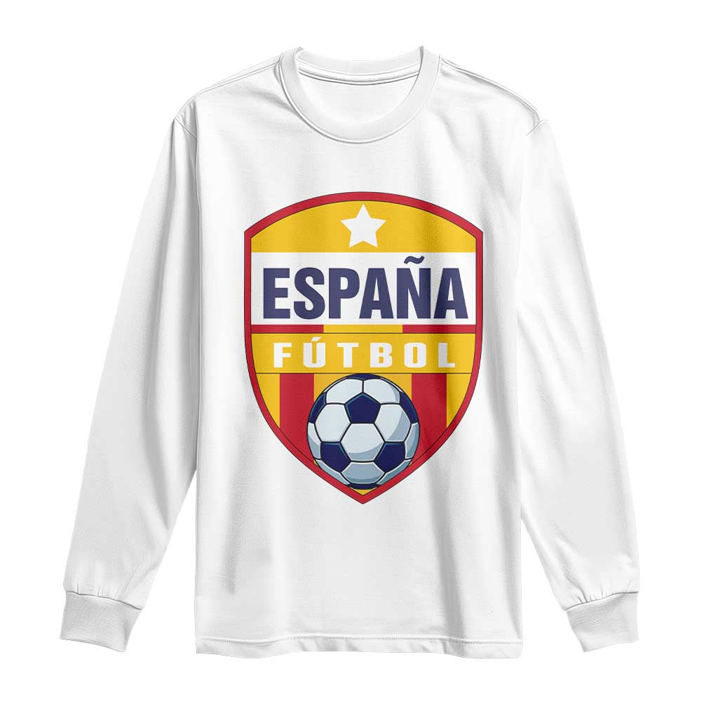 Espana Spain Soccer Football Fan Spanish Flag Long Sleeve Shirt