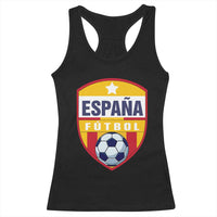 Espana Spain Soccer Football Fan Spanish Flag Racerback Tank Top