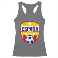 Espana Spain Soccer Football Fan Spanish Flag Racerback Tank Top