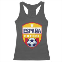 Espana Spain Soccer Football Fan Spanish Flag Racerback Tank Top