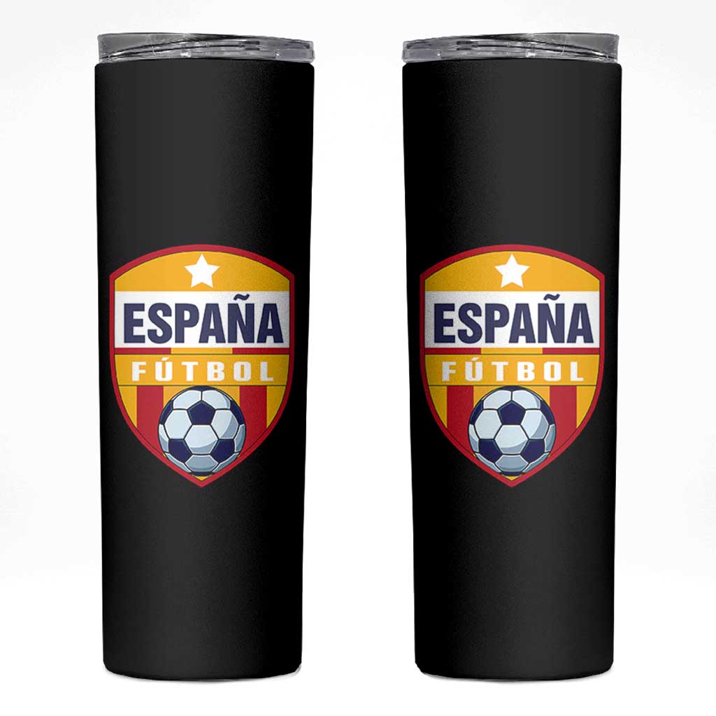 Espana Spain Soccer Football Fan Spanish Flag Skinny Tumbler