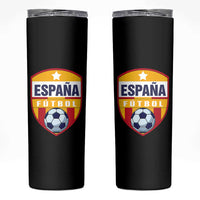 Espana Spain Soccer Football Fan Spanish Flag Skinny Tumbler