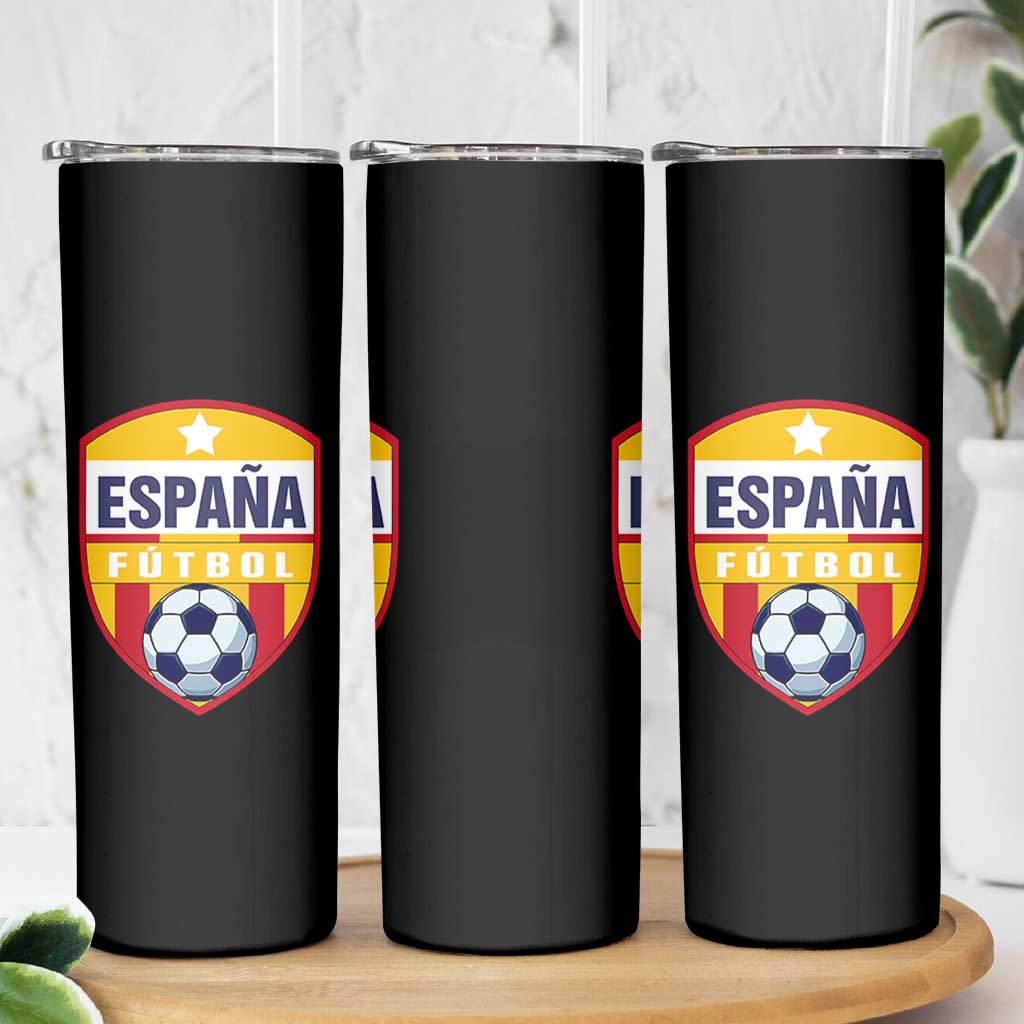 Espana Spain Soccer Football Fan Spanish Flag Skinny Tumbler