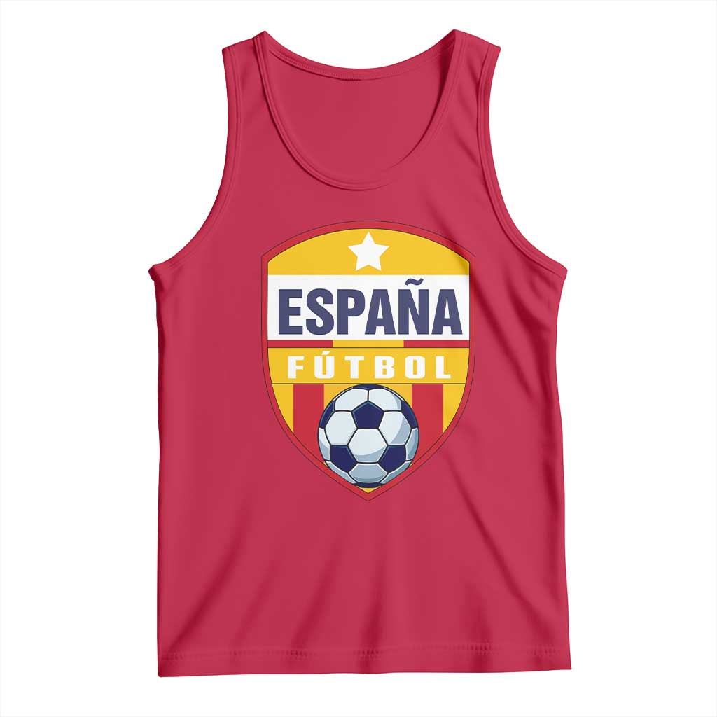 Espana Spain Soccer Football Fan Spanish Flag Tank Top