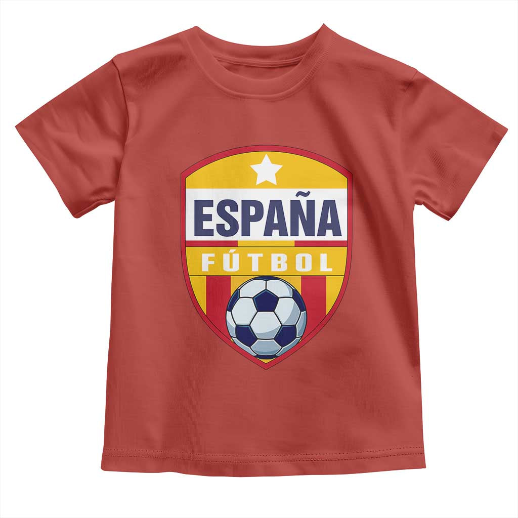 Espana Spain Soccer Football Fan Spanish Flag Toddler T Shirt