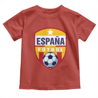 Espana Spain Soccer Football Fan Spanish Flag Toddler T Shirt