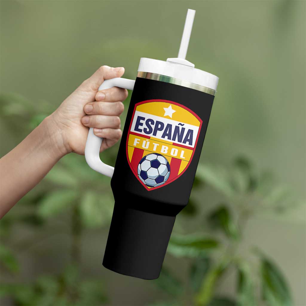 Espana Spain Soccer Football Fan Spanish Flag Tumbler With Handle