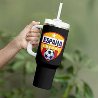 Espana Spain Soccer Football Fan Spanish Flag Tumbler With Handle