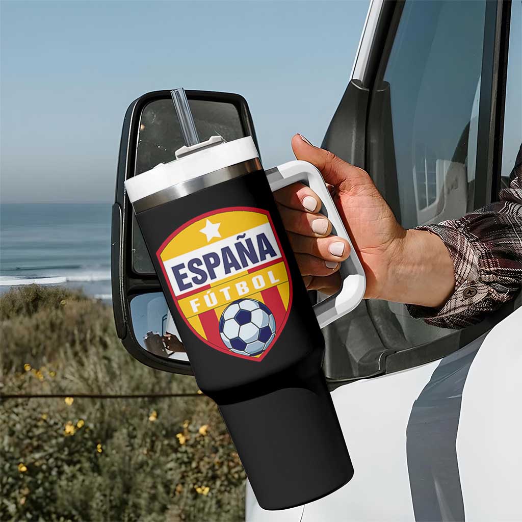 Espana Spain Soccer Football Fan Spanish Flag Tumbler With Handle