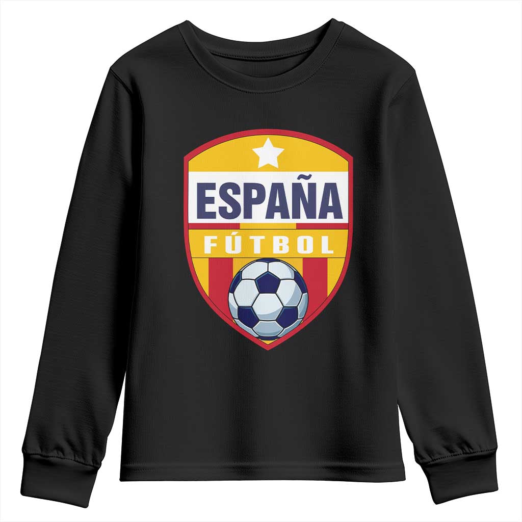 Espana Spain Soccer Football Fan Spanish Flag Youth Sweatshirt