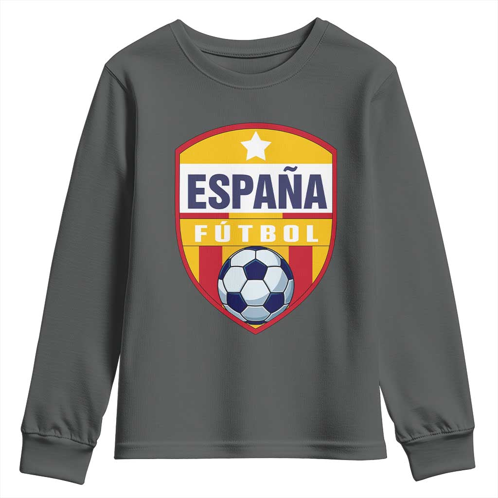 Espana Spain Soccer Football Fan Spanish Flag Youth Sweatshirt