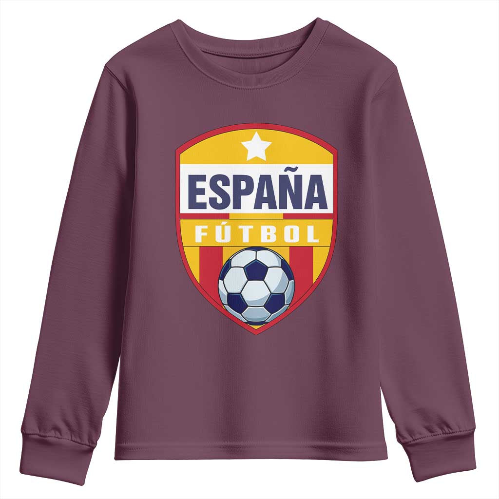 Espana Spain Soccer Football Fan Spanish Flag Youth Sweatshirt