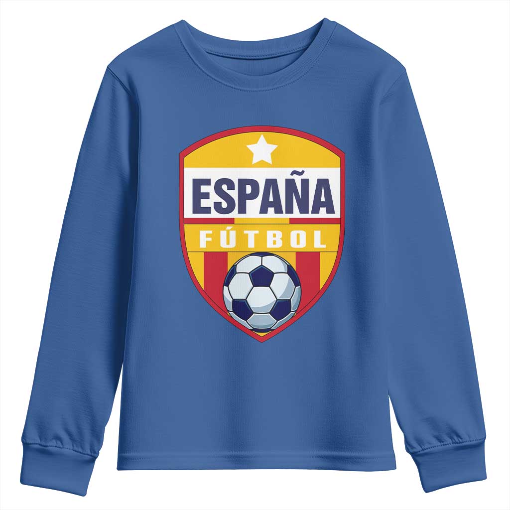 Espana Spain Soccer Football Fan Spanish Flag Youth Sweatshirt