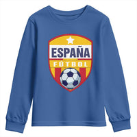 Espana Spain Soccer Football Fan Spanish Flag Youth Sweatshirt
