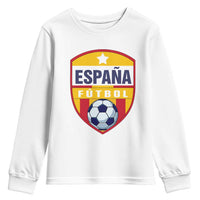 Espana Spain Soccer Football Fan Spanish Flag Youth Sweatshirt