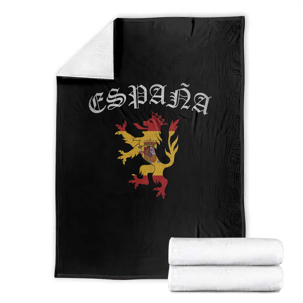 Espana Spain Lion Spanish Flag Spaniard Pride Throw Blanket