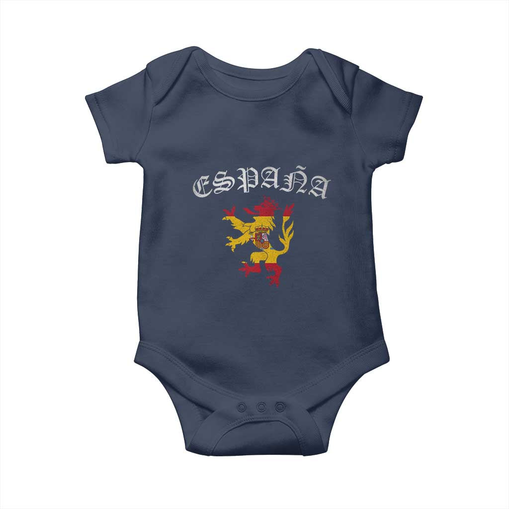 Espana Spain Lion Spanish Flag Spaniard Pride Baby Onesie