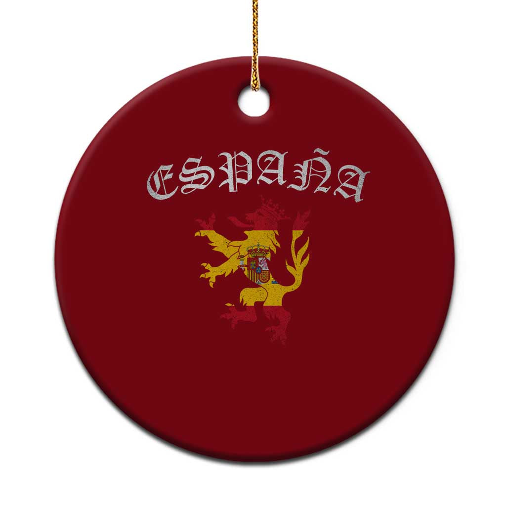 Espana Spain Lion Spanish Flag Spaniard Pride Ceramic Ornament