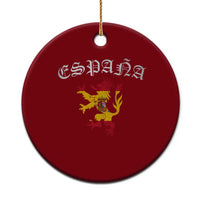 Espana Spain Lion Spanish Flag Spaniard Pride Ceramic Ornament