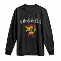Espana Spain Lion Spanish Flag Spaniard Pride Long Sleeve Shirt