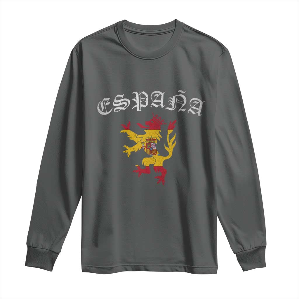 Espana Spain Lion Spanish Flag Spaniard Pride Long Sleeve Shirt