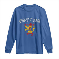 Espana Spain Lion Spanish Flag Spaniard Pride Long Sleeve Shirt