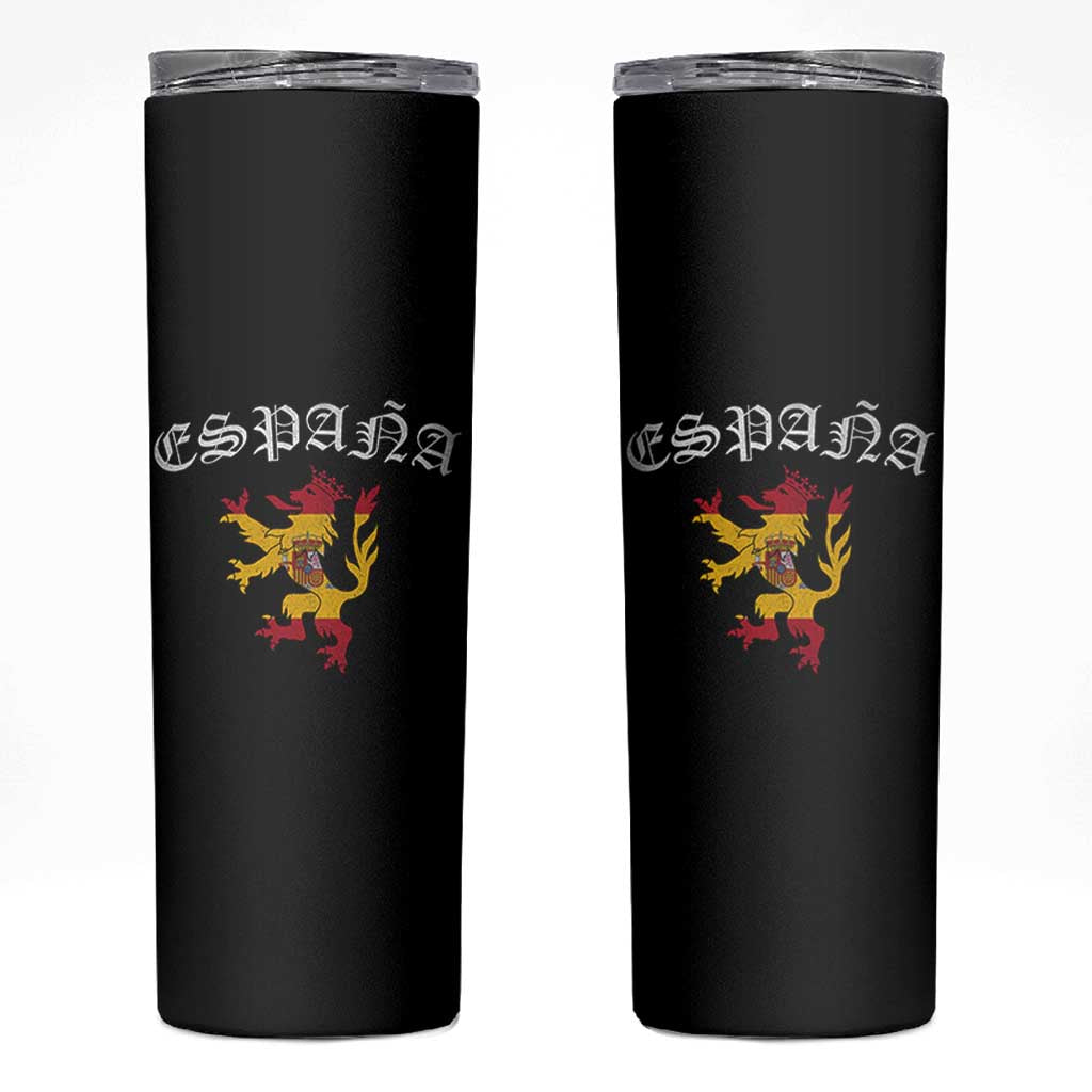 Espana Spain Lion Spanish Flag Spaniard Pride Skinny Tumbler