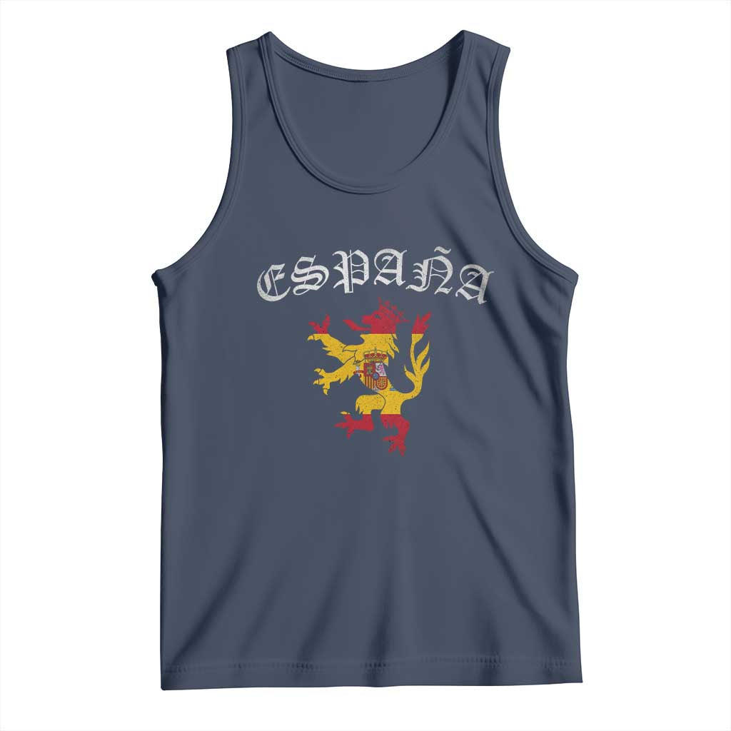 Espana Spain Lion Spanish Flag Spaniard Pride Tank Top
