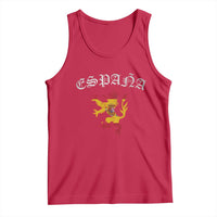 Espana Spain Lion Spanish Flag Spaniard Pride Tank Top