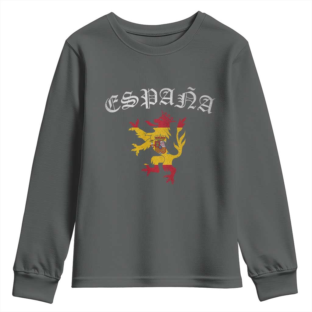 Espana Spain Lion Spanish Flag Spaniard Pride Youth Sweatshirt