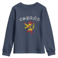 Espana Spain Lion Spanish Flag Spaniard Pride Youth Sweatshirt