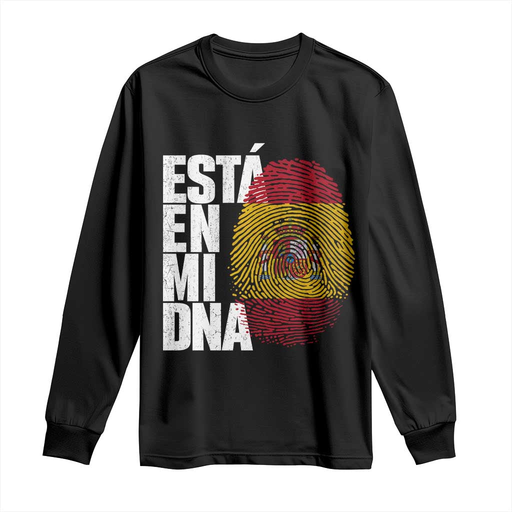 It's in My DNA Espana Spain Spanish Flag Pride Long Sleeve Shirt