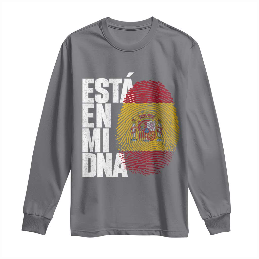 It's in My DNA Espana Spain Spanish Flag Pride Long Sleeve Shirt