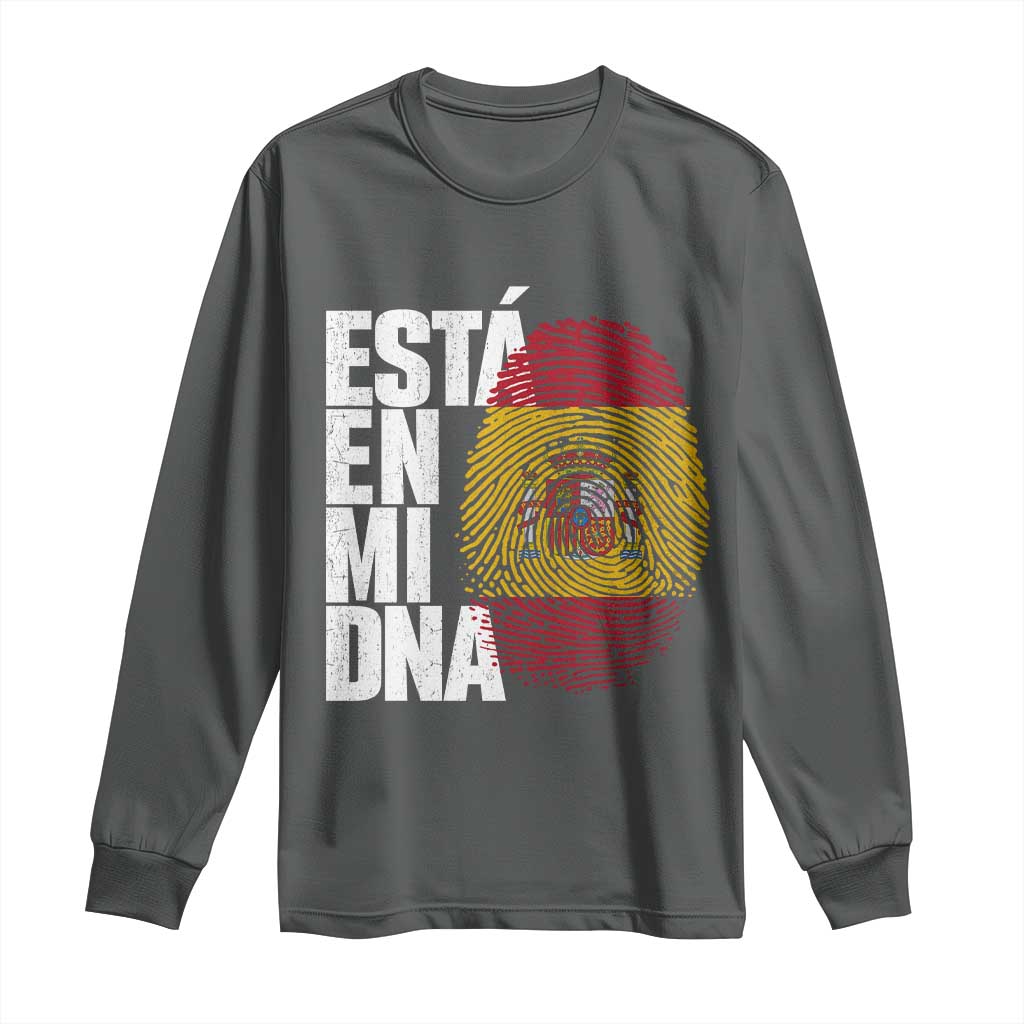 It's in My DNA Espana Spain Spanish Flag Pride Long Sleeve Shirt