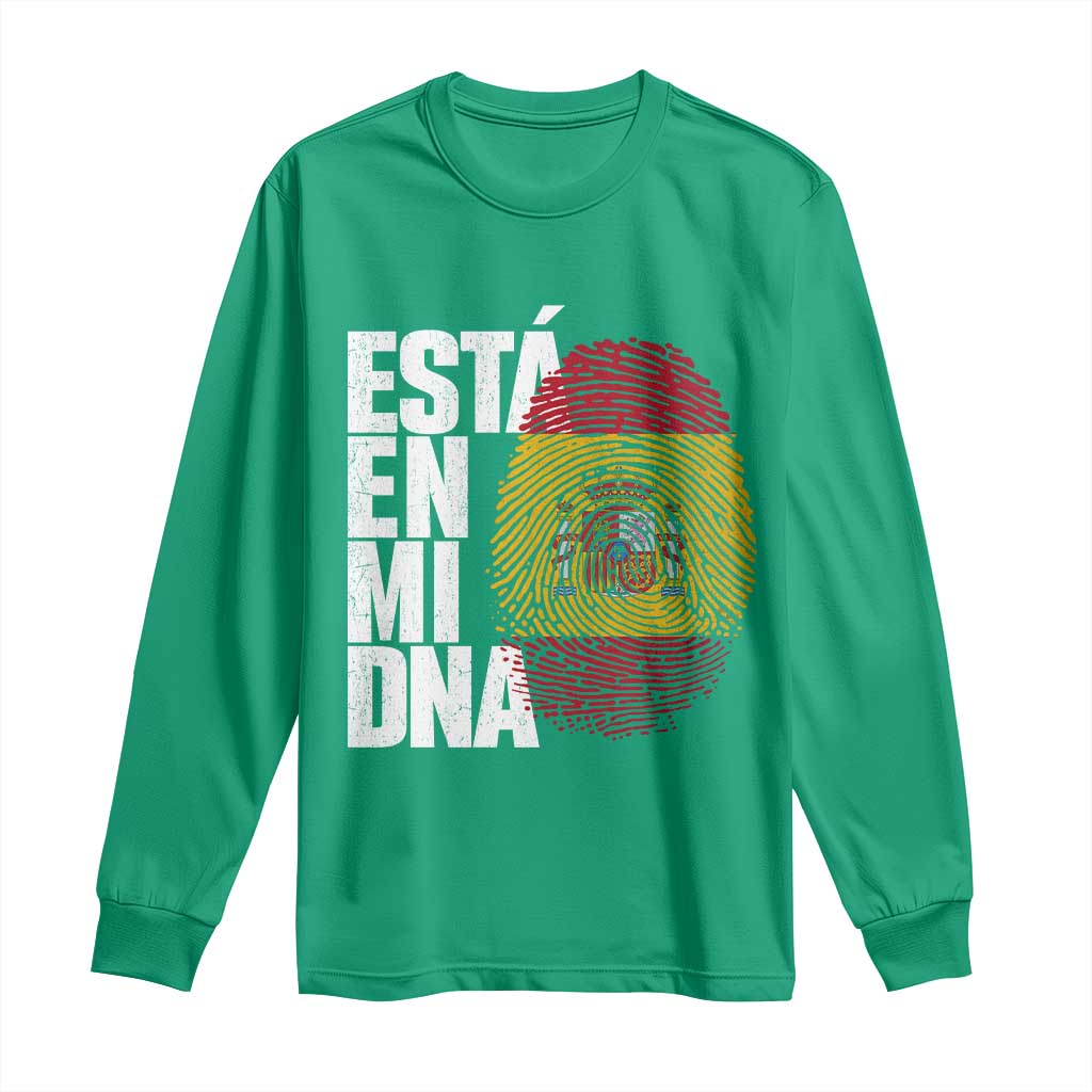 It's in My DNA Espana Spain Spanish Flag Pride Long Sleeve Shirt