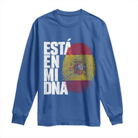 It's in My DNA Espana Spain Spanish Flag Pride Long Sleeve Shirt