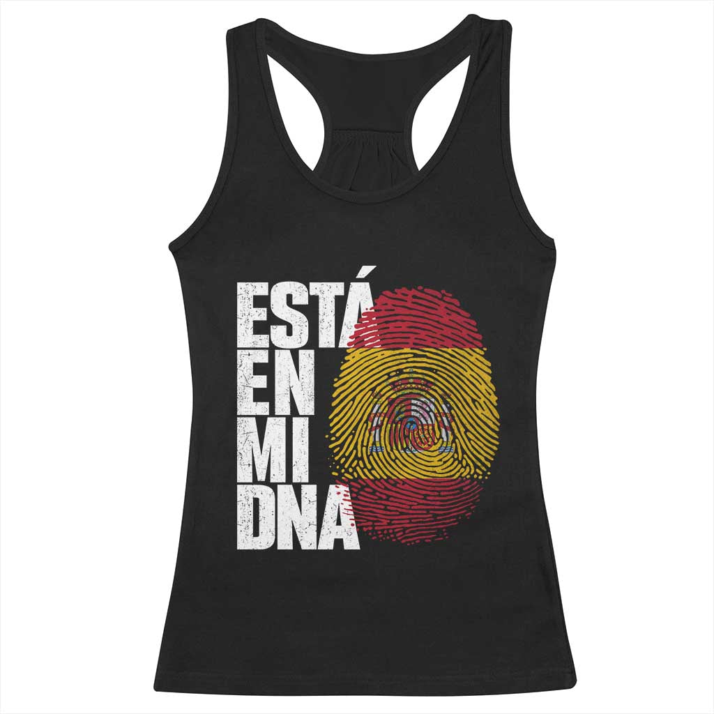It's in My DNA Espana Spain Spanish Flag Pride Racerback Tank Top