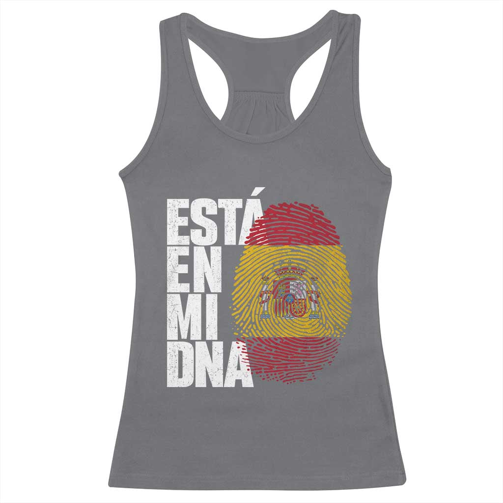 It's in My DNA Espana Spain Spanish Flag Pride Racerback Tank Top