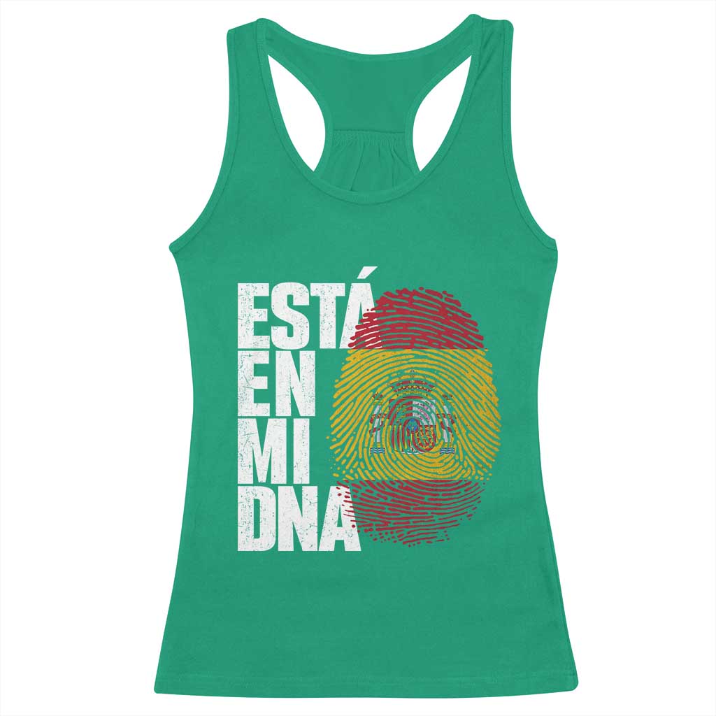 It's in My DNA Espana Spain Spanish Flag Pride Racerback Tank Top