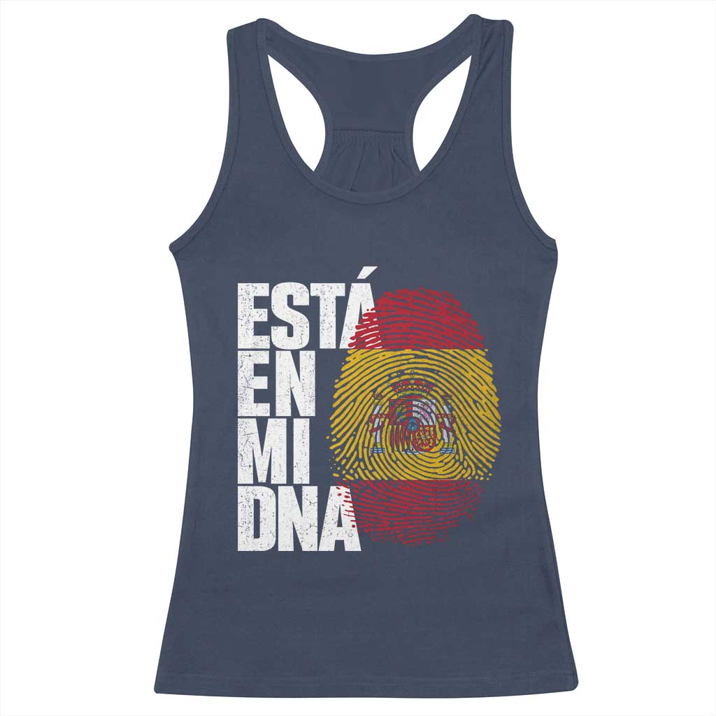 It's in My DNA Espana Spain Spanish Flag Pride Racerback Tank Top