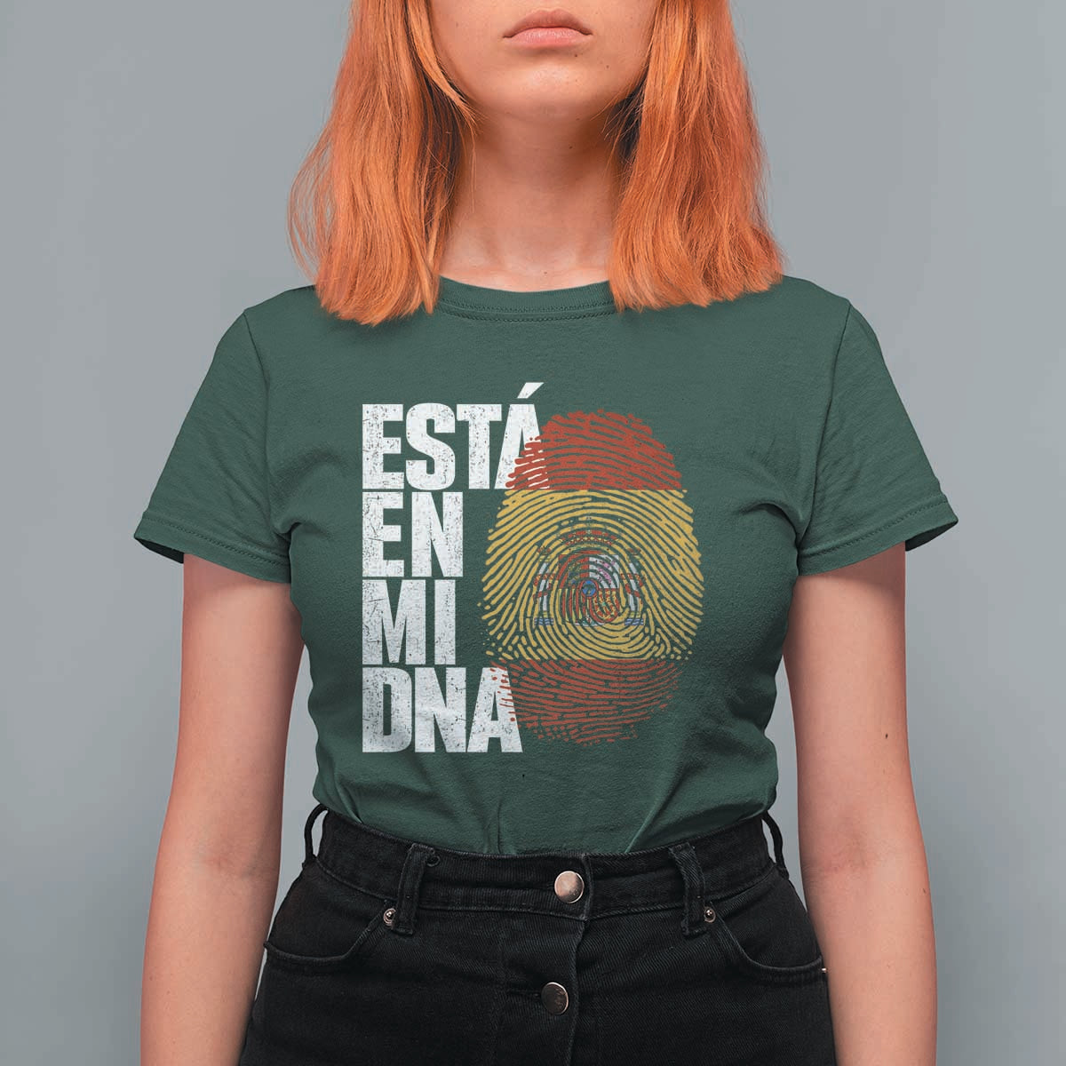 It's in My DNA Espana Spain Spanish Flag Pride T Shirt For Women