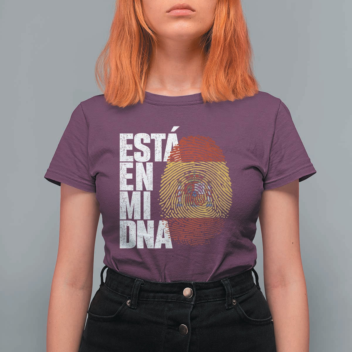 It's in My DNA Espana Spain Spanish Flag Pride T Shirt For Women