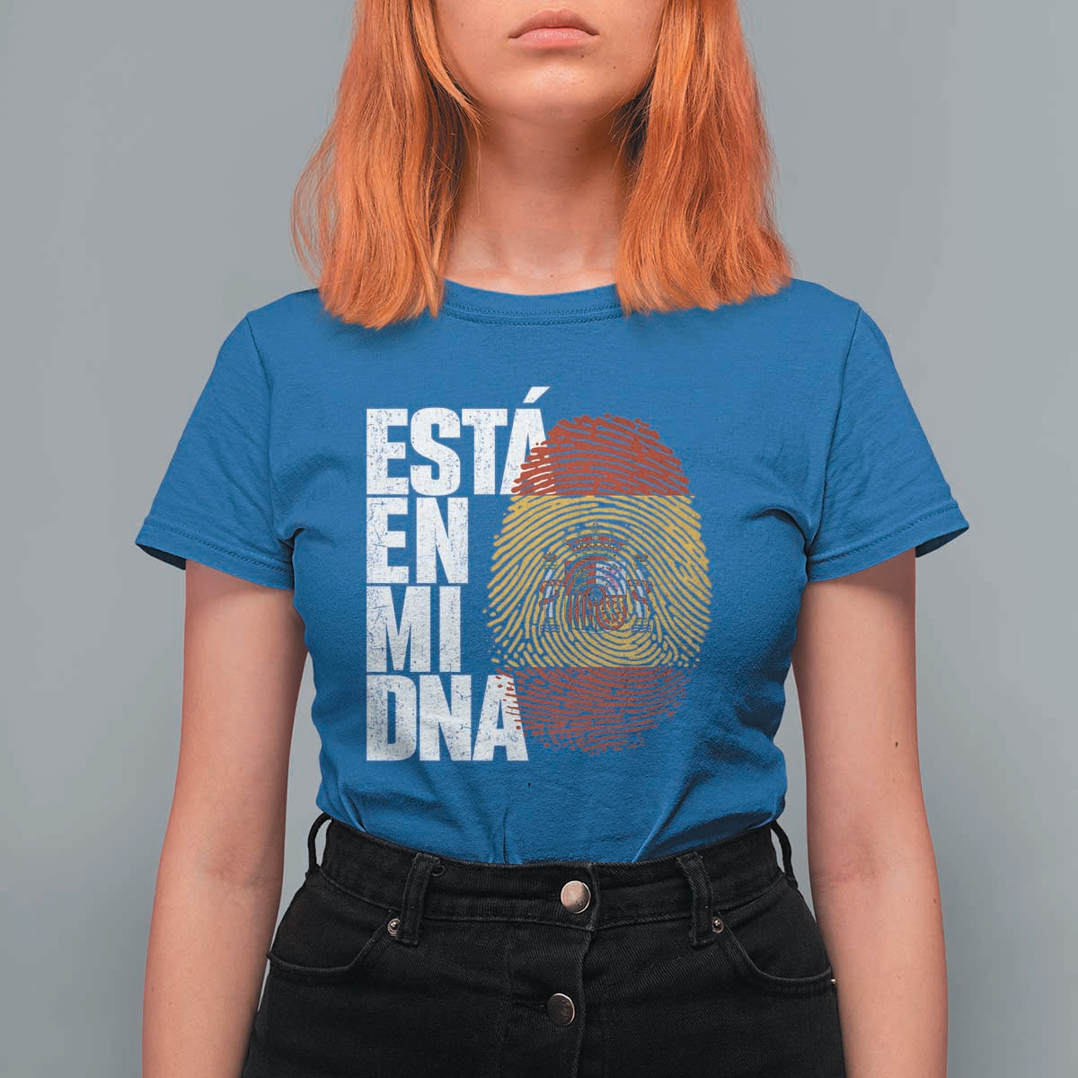 It's in My DNA Espana Spain Spanish Flag Pride T Shirt For Women