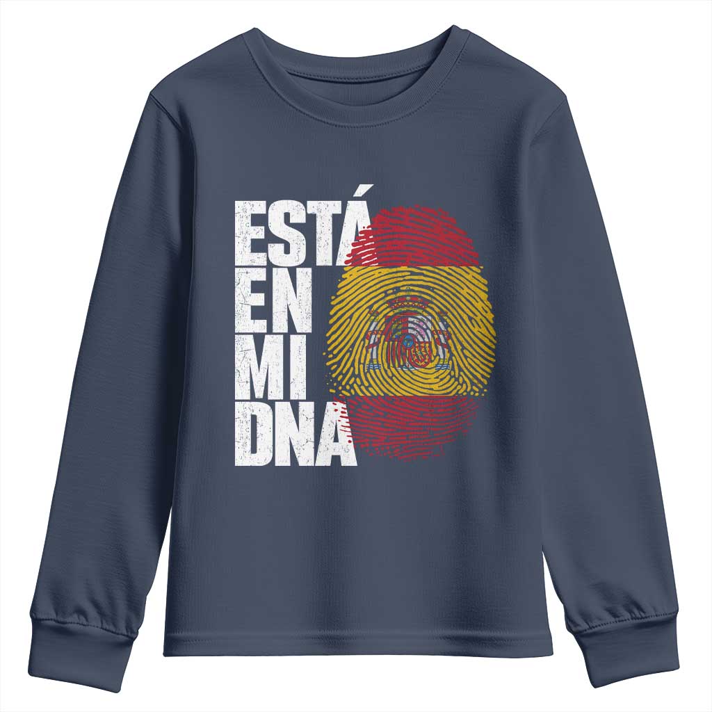 It's in My DNA Espana Spain Spanish Flag Pride Youth Sweatshirt