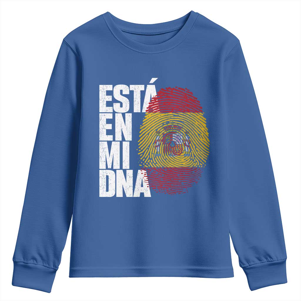 It's in My DNA Espana Spain Spanish Flag Pride Youth Sweatshirt